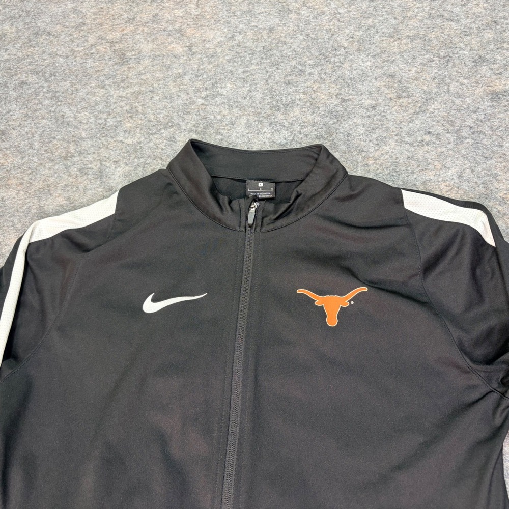 Nike Texas Longhorns Soccer Authentic Dri-FIT Full Zip Track Jacket Black‎